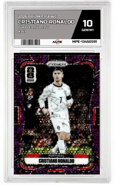 2026 PRIZM FIFA WC PURPLE DISCO /355 #367 CRISTIANO RONALDO MPE 10 GEM/MT — graded card up for auction