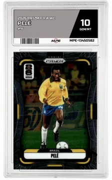 2026 PRIZM FIFA WC #96 PELÉ MPE 10 GEM/MT — graded card up for auction