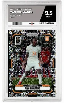 2026 PRIZM FIFA WC DISCO PRIZM #257 YAN DIOMANDE MPE 9.5 MINT+ — graded card up for auction