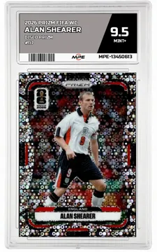 2026 PRIZM FIFA WC DISCO PRIZM #117 ALAN SHEARER MPE 9.5 MINT+ — graded card up for auction