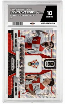 2026 PRIZM FIFA WC Connections Wave Prizms #8 JOŠKO GVARDIOL / LUKA VUŠKOVIĆ MPE 10 GEM/MT — graded card up for auction