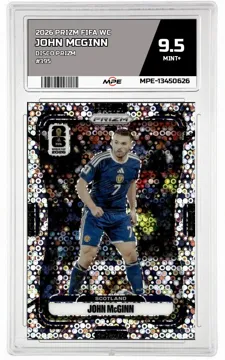 2026 PRIZM FIFA WC DISCO PRIZM #395 JOHN MCGINN MPE 9.5 MINT+ — graded card up for auction