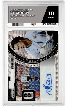 2026 PRIZM FIFA WC INTERNATIONAL INK-WAVE #II-VB VÍTÓR BAÍA MPE 10 GEM/MT — graded card up for auction