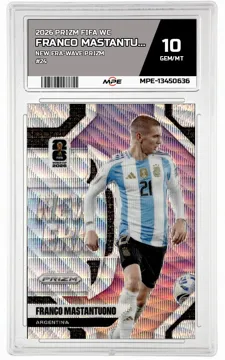 2026 PRIZM FIFA WC NEW ERA-Wave Prizm #24 FRANCO MASTANTUONO MPE 10 GEM/MT — graded card up for auction