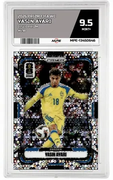 2026 PRIZM FIFA WC DISCO PRIZM #498 YASIN AYARI MPE 9.5 MINT+ — graded card up for auction