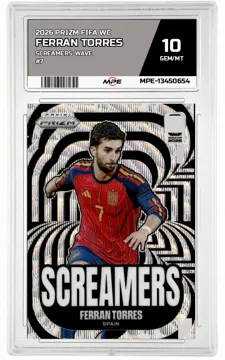2026 PRIZM FIFA WC SCREAMERS-WAVE #7 FERRAN TORRES MPE 10 GEM/MT — graded card up for auction