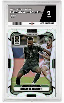 2026 PRIZM FIFA WC SILVER #382 HASSAN AL-TAMBAKTI MPE 9 MINT — graded card up for auction