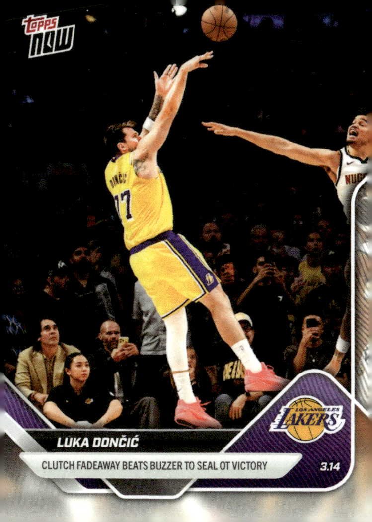2025 Topps Now Luka Dončić graded slab