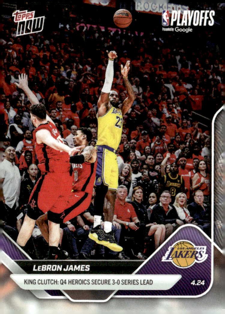 2025 Topps Now Lebron James graded slab