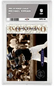 1995 UD MINOR LEAGUE #3 MICHAEL JORDAN MPE 9 MINT — graded card up for auction