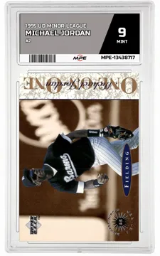 1995 UD MINOR LEAGUE #2 MICHAEL JORDAN MPE 9 MINT — graded card up for auction