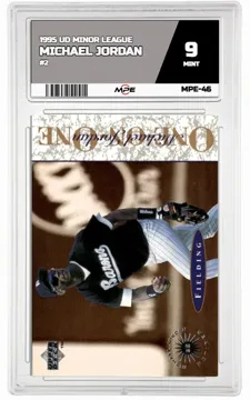1995 UD MINOR LEAGUE #2 MICHAEL JORDAN MPE 9 MINT — graded card up for auction