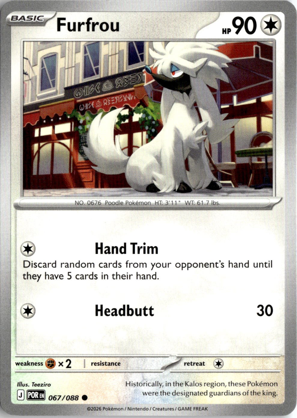 2026 Pokemon Mega Evolution Furfrou graded slab