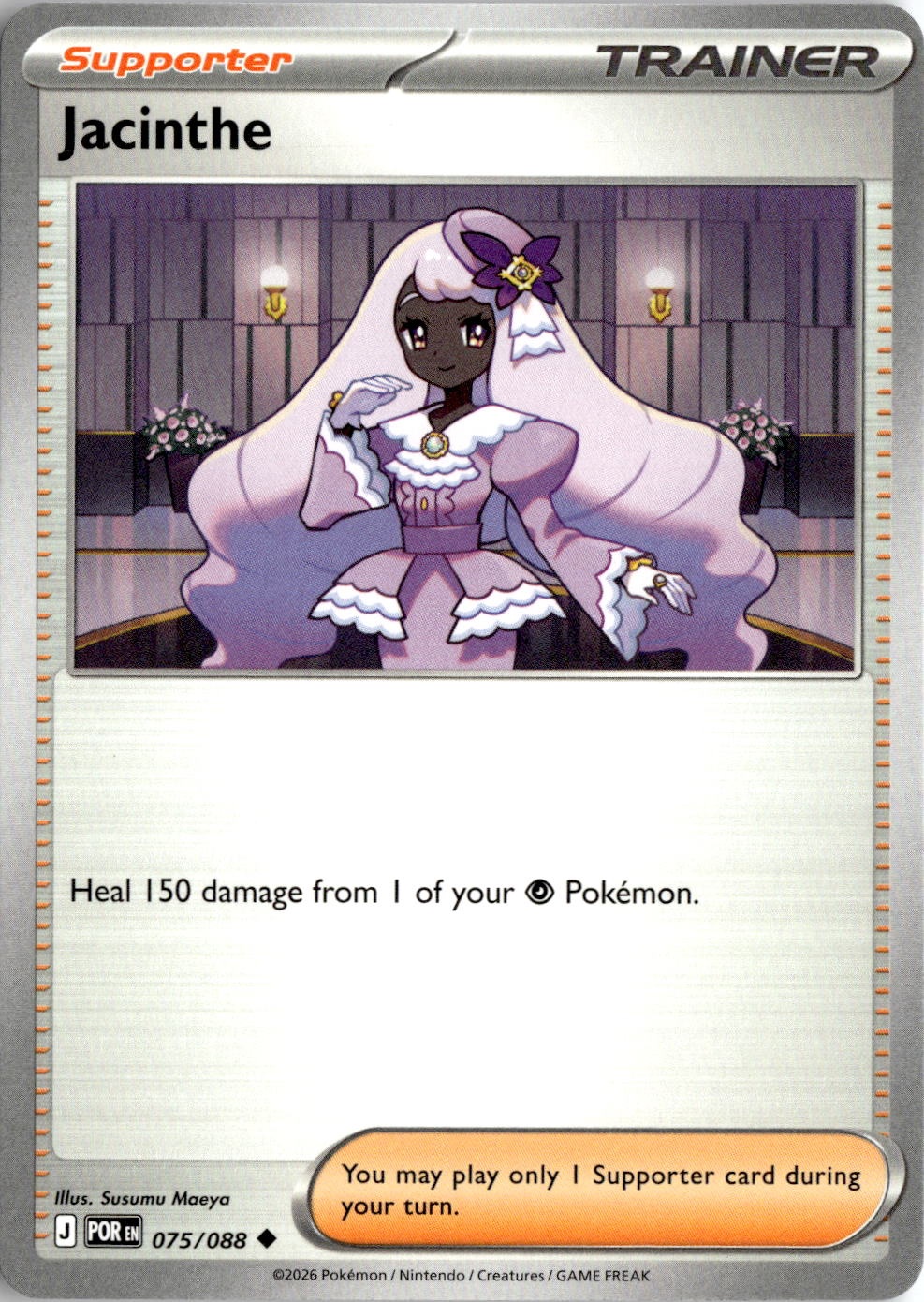2026 Pokemon Mega Evolution Jacinthe graded slab