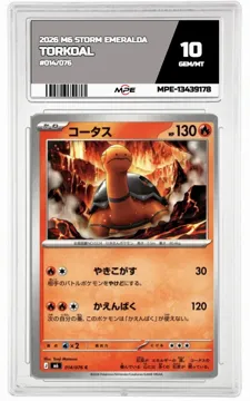 2026 M6 STORM EMERALDA #014/076 TORKOAL MPE 10 GEM/MT — graded card up for auction