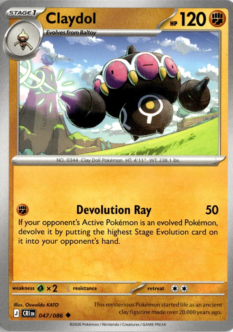 2026 Pokemon Mega Evolution Claydol graded slab