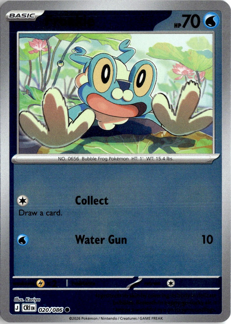 2026 Pokemon Mega Evolution Froakie graded slab