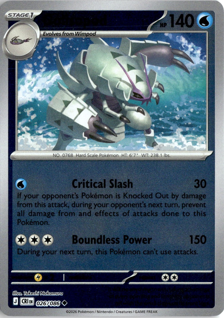 2026 Pokemon Mega Evolution Golisopod graded slab