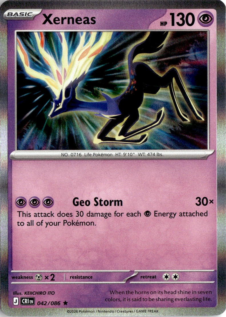 2026 Pokemon Mega Evolution Xerneas graded slab