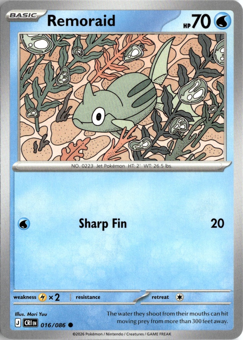 2026 Pokemon Mega Evolution Remoraid graded slab
