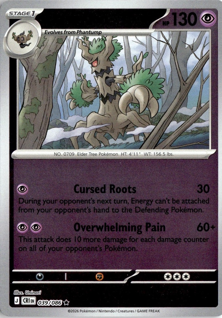 2026 Pokemon Mega Evolution Trevenant graded slab