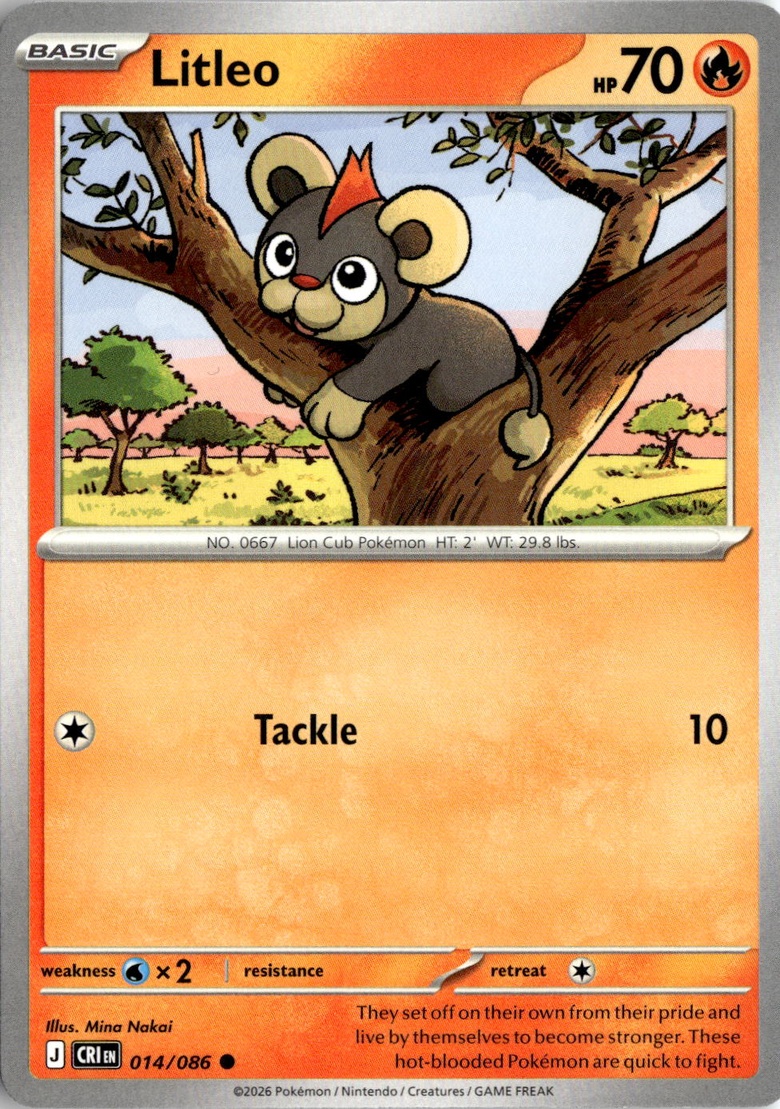 2026 Pokemon Mega Evolution Litleo graded slab