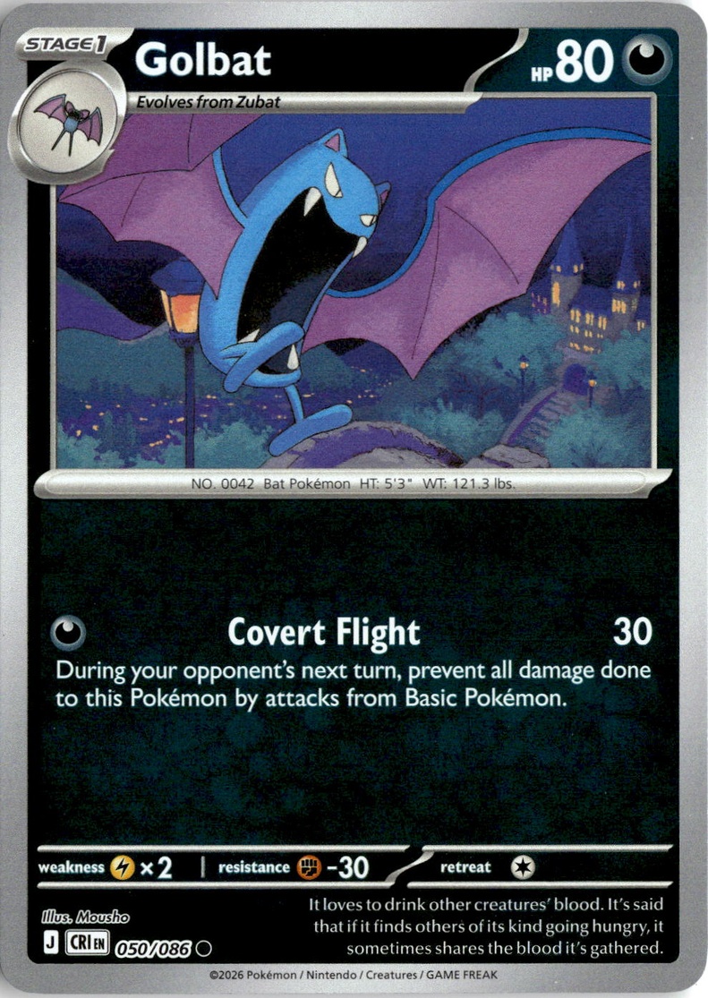 2026 Pokemon Mega Evolution Golbat graded slab