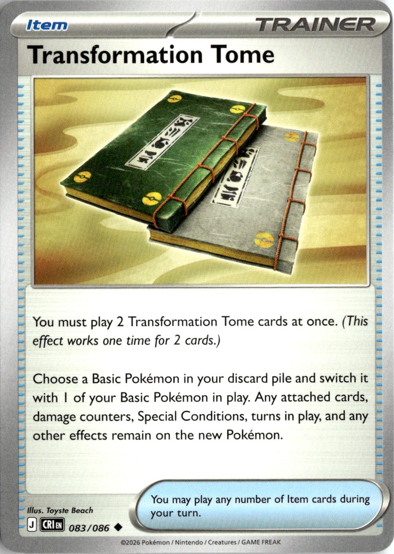 2026 Pokemon Mega Evolution Transformation Tome graded slab