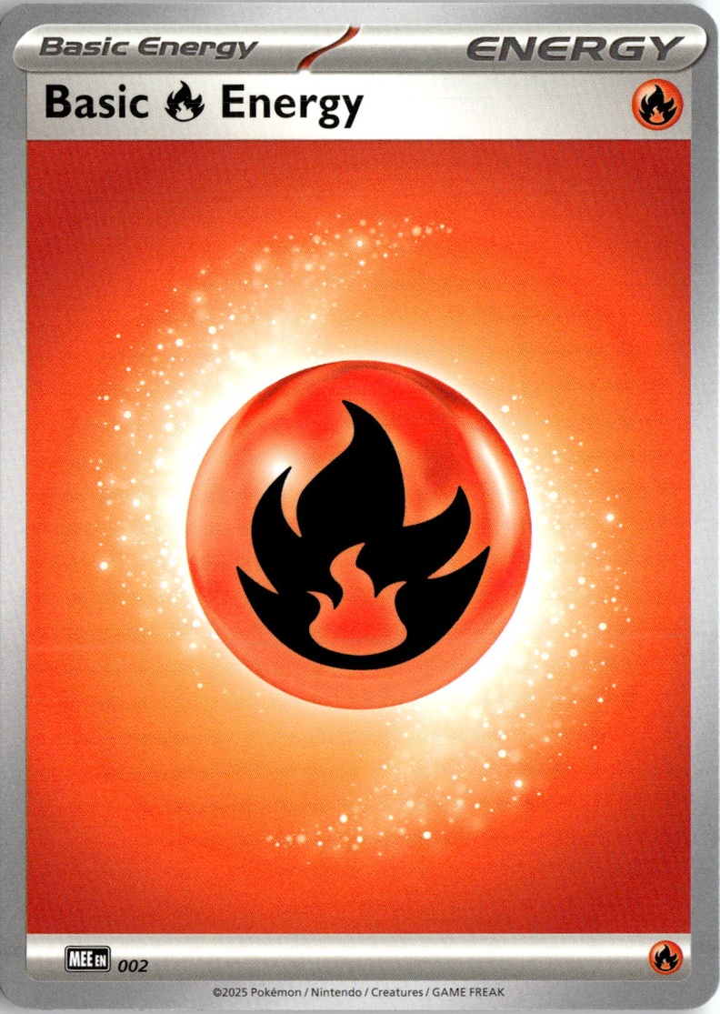 2025 Mega Evolution Energies Basic Fire Energy graded slab
