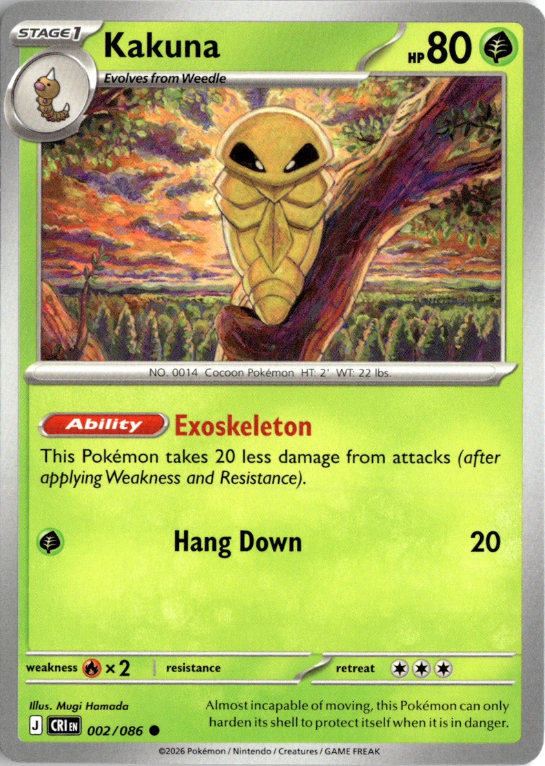 2026 Pokemon Mega Evolution Kakuna graded slab
