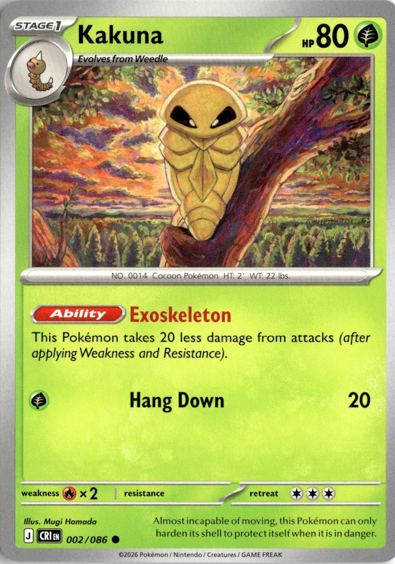 2026 Pokemon Mega Evolution Kakuna graded slab