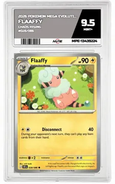 2026 POKEMON MEGA EVOLUTION CHAOS RISING #028/086 Flaaffy MPE 9.5 MINT+ — graded card up for auction