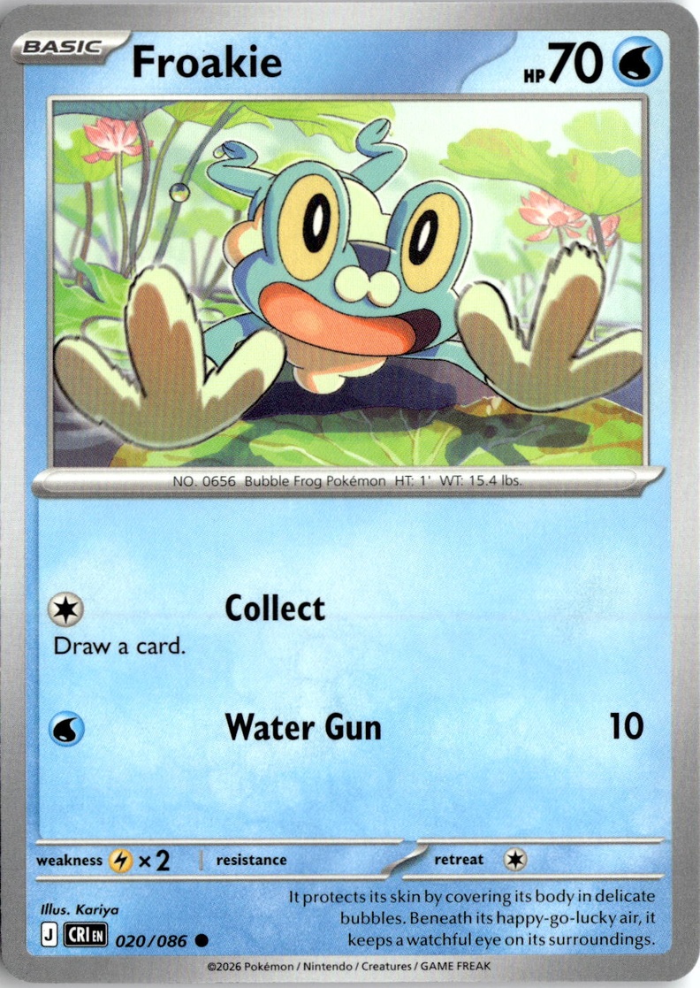 2026 Pokemon Mega Evolution Froakie graded slab