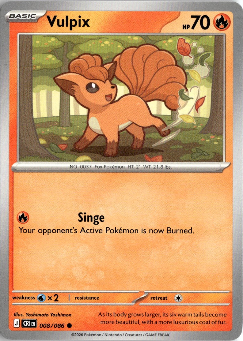 2026 Pokemon Mega Evolution Vulpix graded slab