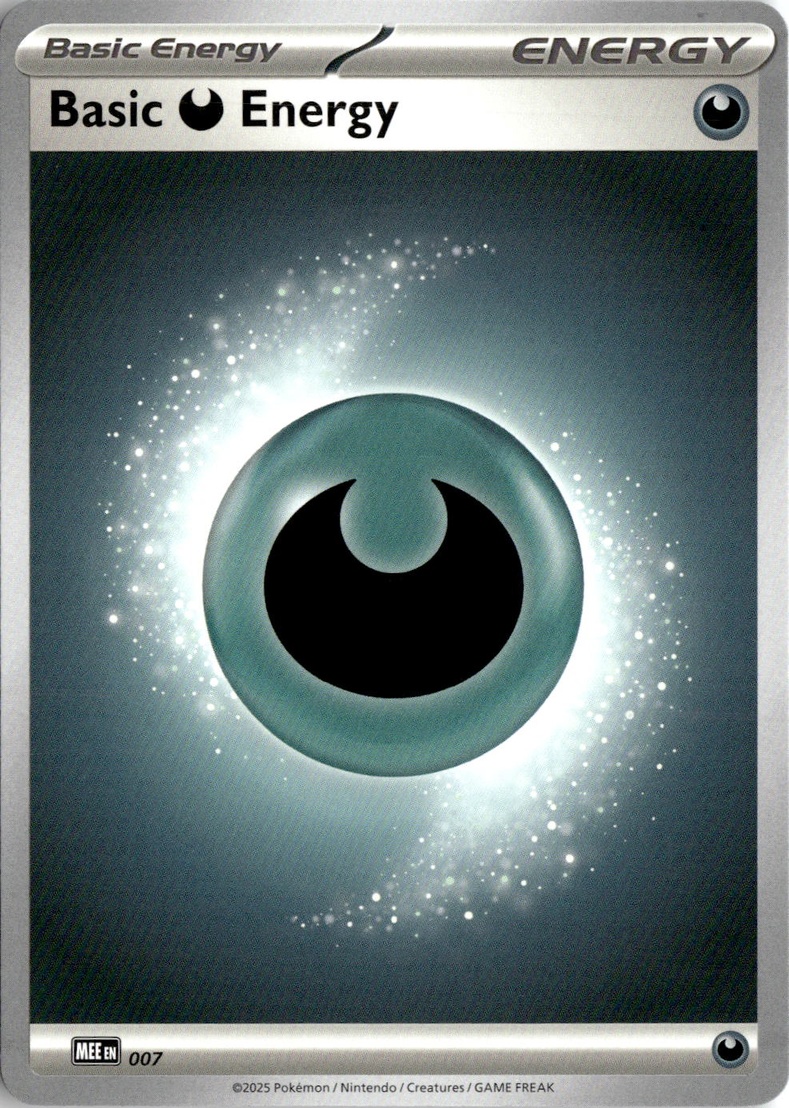 2025 Mega Evolution Energies Basic Darkness Energy graded slab
