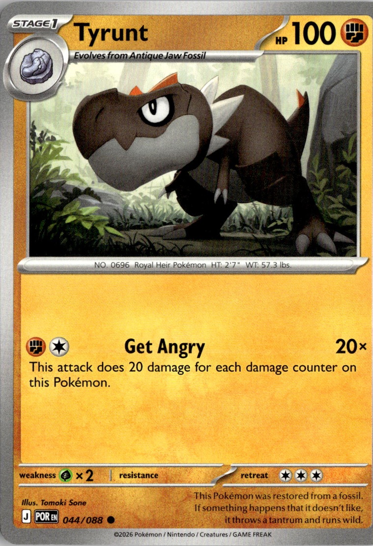 2026 Pokemon Mega Evolution Tyrunt graded slab