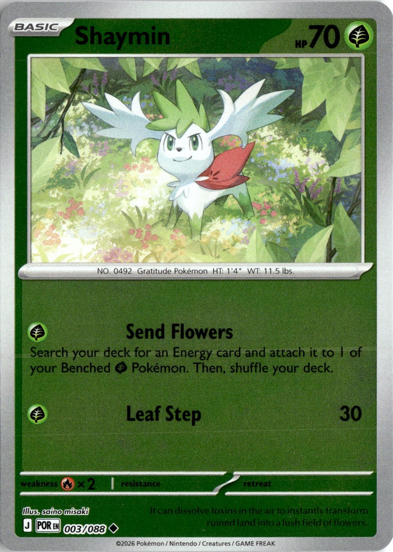 2026 Pokemon Mega Evolution Shaymin graded slab