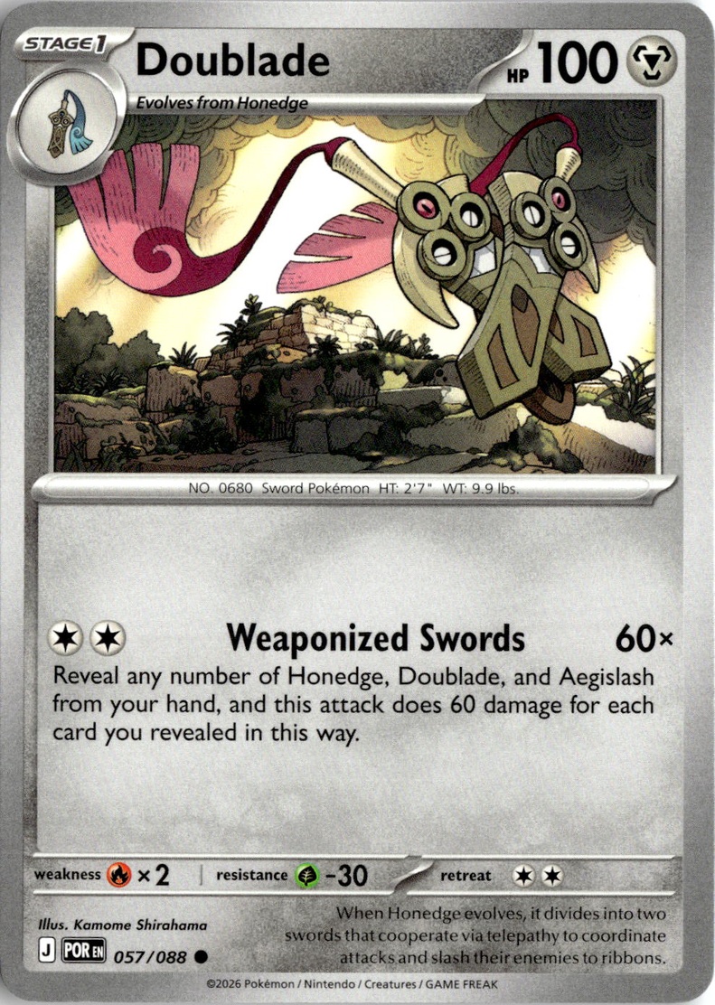 2026 Pokemon Mega Evolution Doublade graded slab