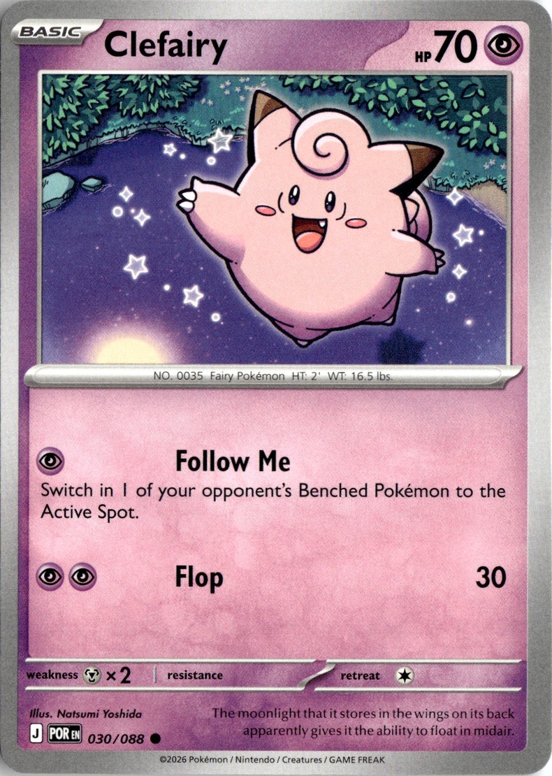 2026 Pokemon Mega Evolution Clefairy graded slab
