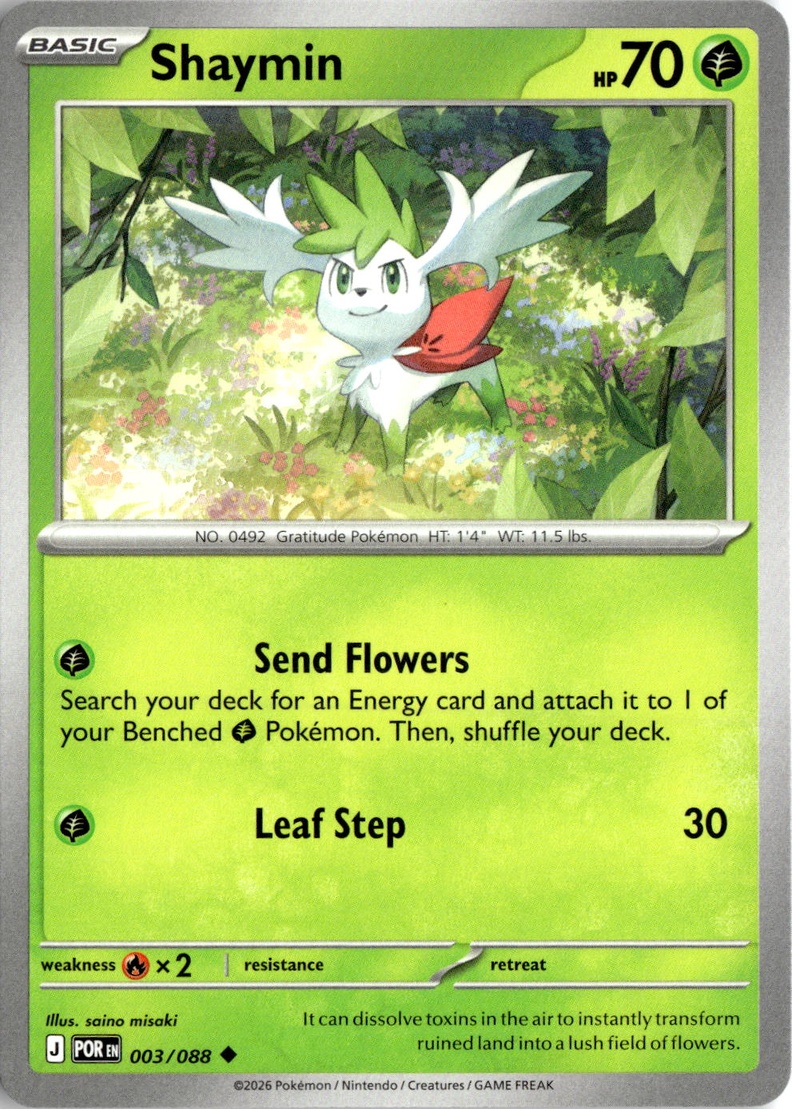 2026 Pokemon Mega Evolution Shaymin graded slab