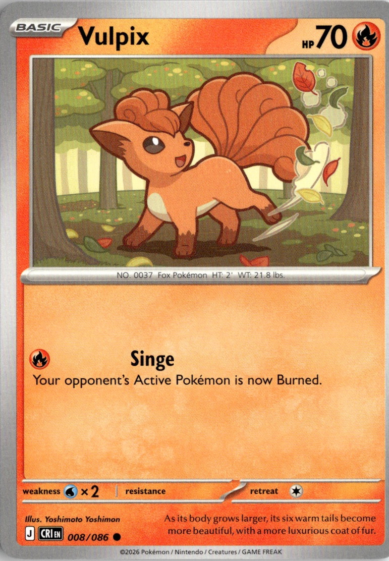 2026 Pokemon Mega Evolution Vulpix graded slab