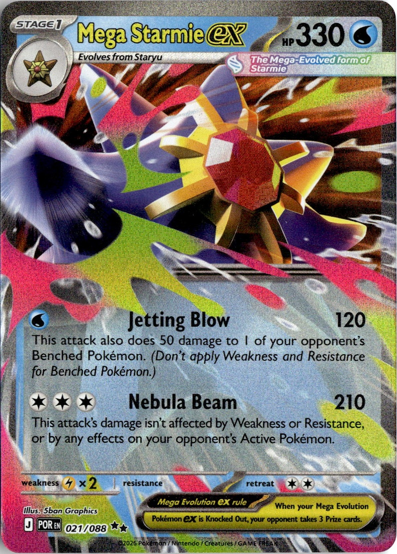 Mega Starmie EX graded slab