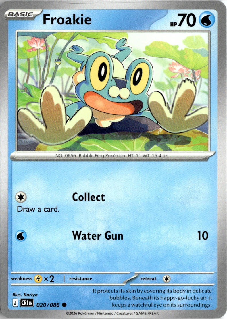 2026 Pokemon Mega Evolution Froakie graded slab