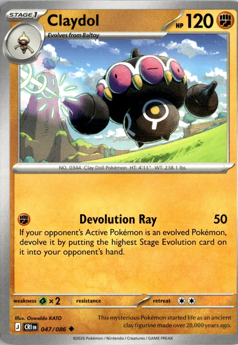 2026 Pokemon Mega Evolution Claydol graded slab