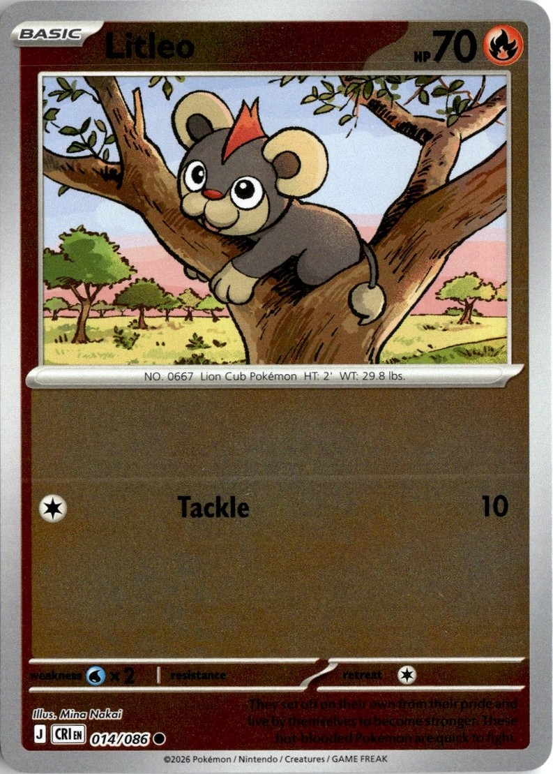 2026 Pokemon Mega Evolution Litleo graded slab