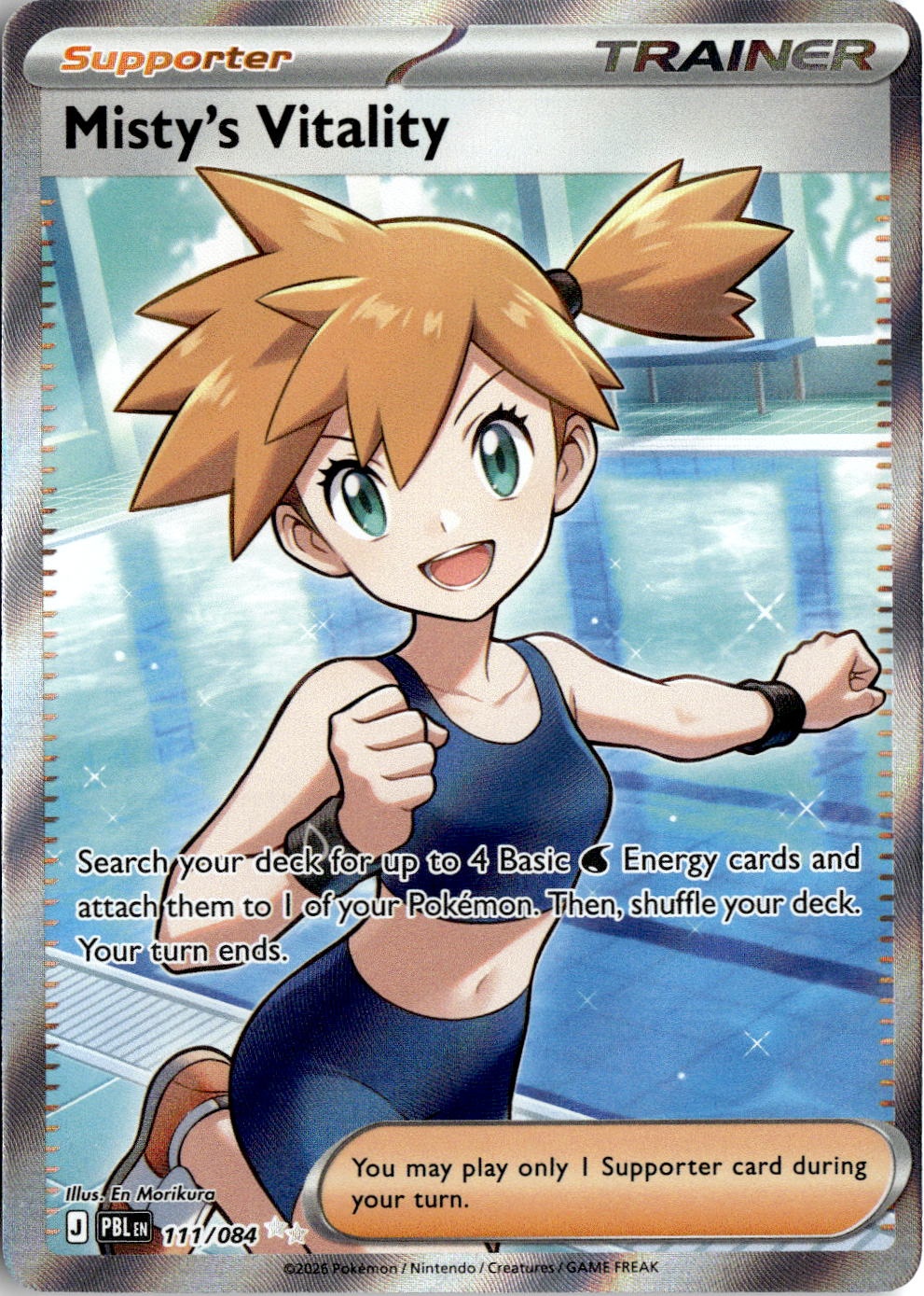 2026 Pokemon Mega Evolution Misty's Vitality graded slab