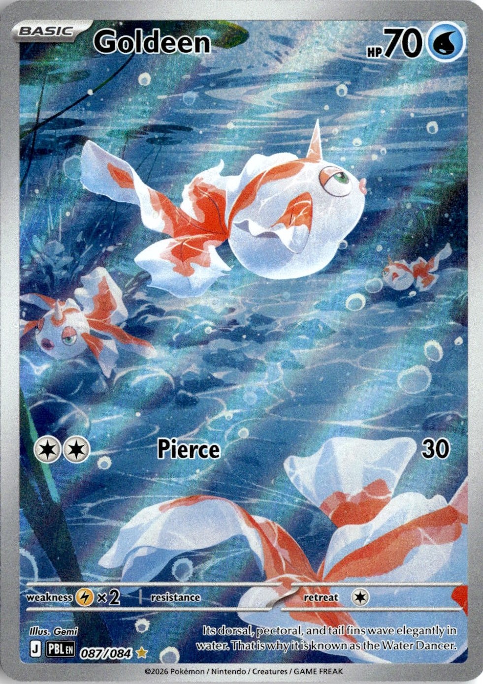 2026 Pokemon Mega Evolution Goldeen graded slab