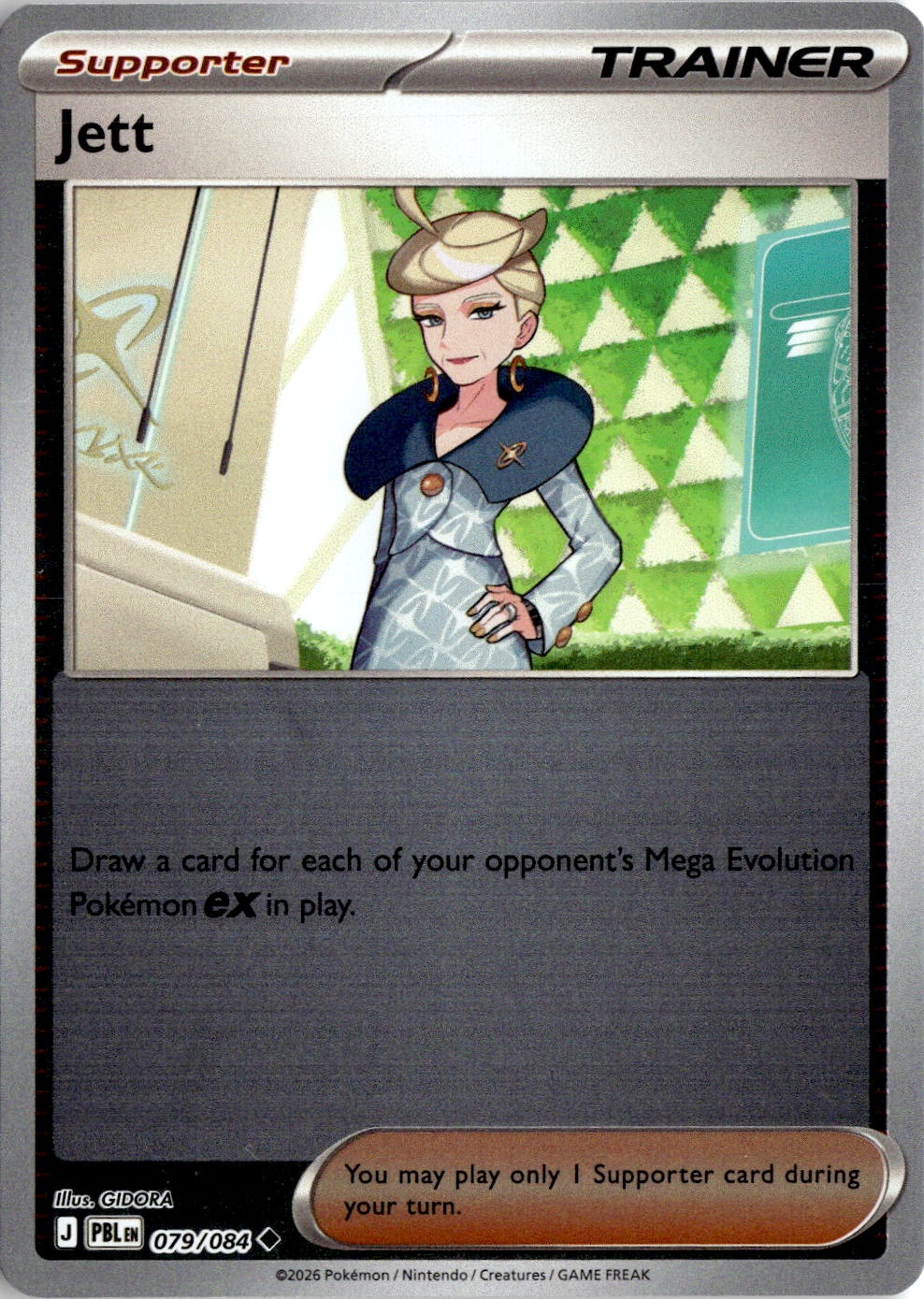2026 Pokemon Mega Evolution Jett graded slab
