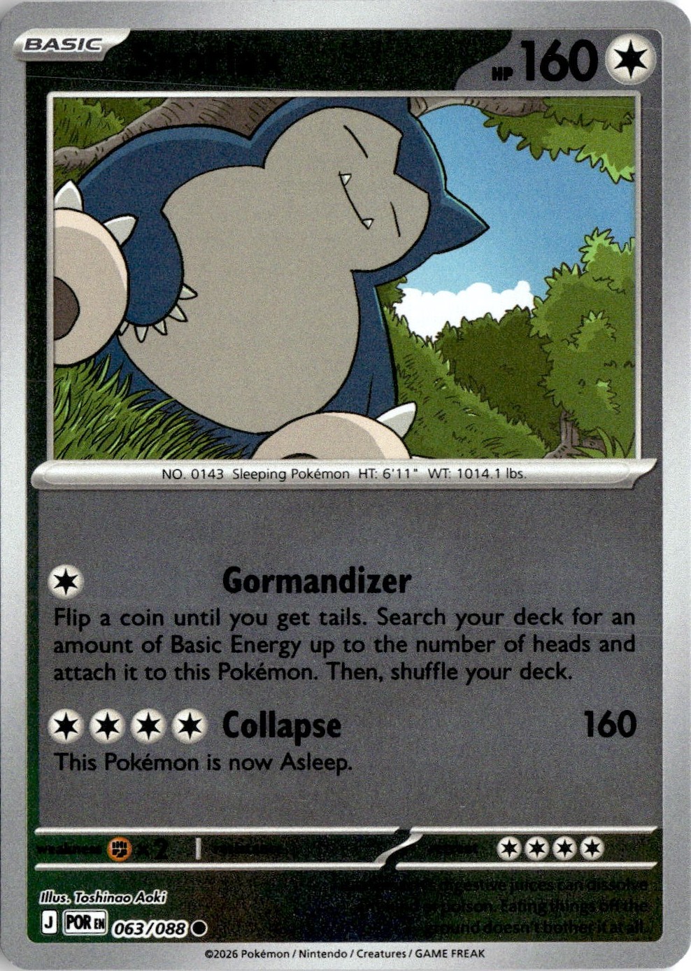Snorlax graded slab