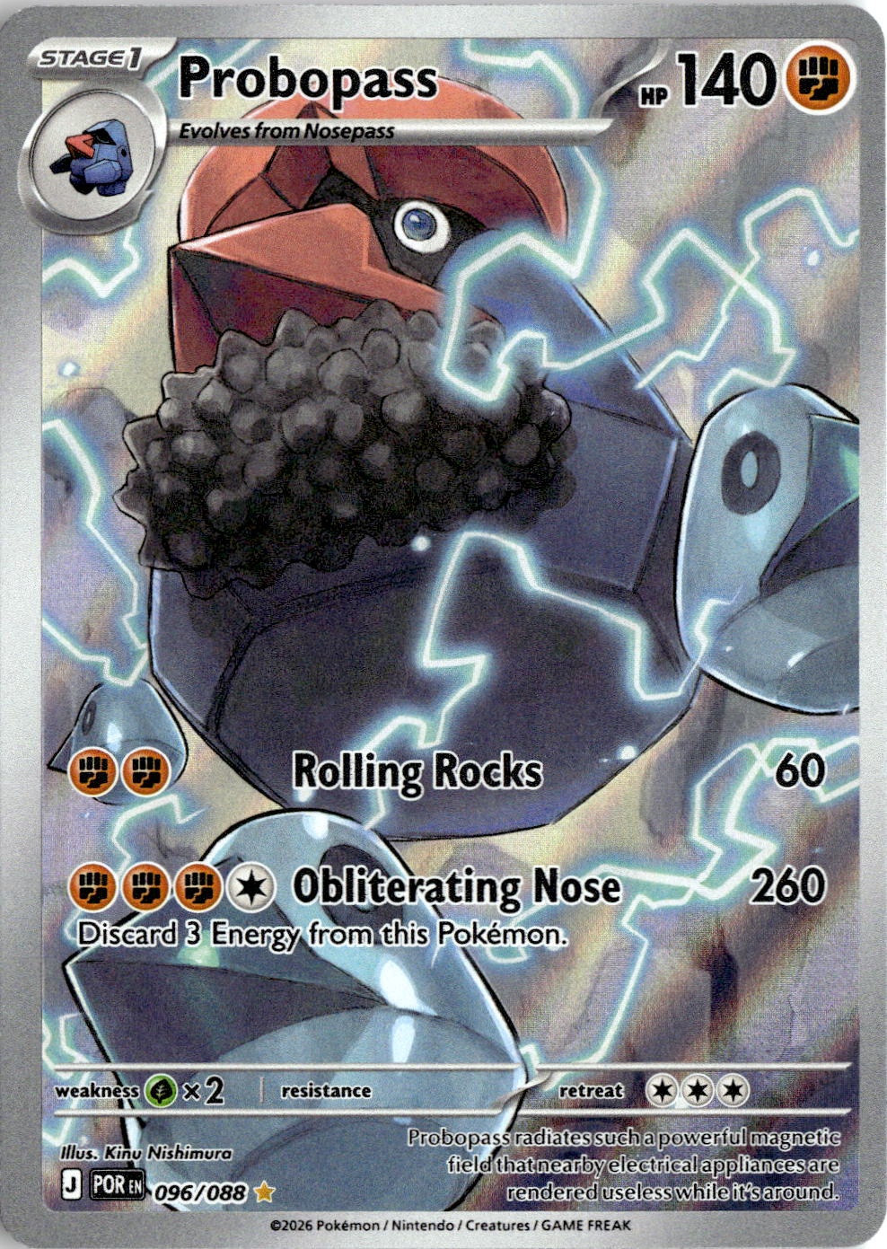 2026 Pokemon Mega Evolution Probopass graded slab